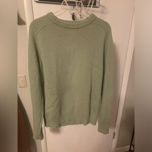 green cashmere sweater